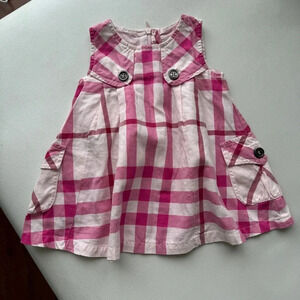 Baby kid dress 1/3 months Burberry sleeveless pink